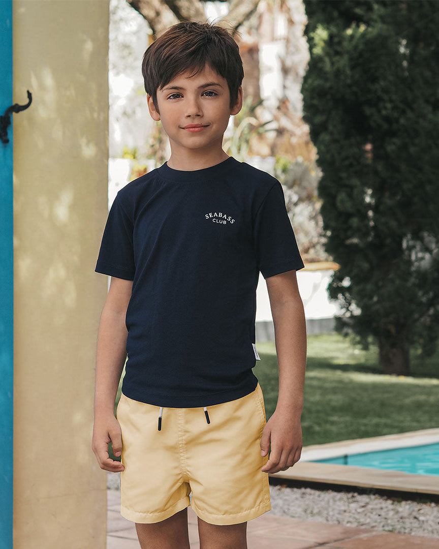 Boy UV Swim Short Lemon Yellow - solid