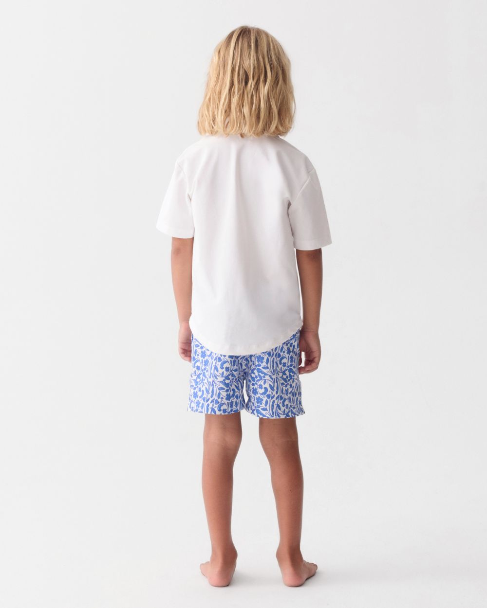 Boys UV Camp Shirt Bond White