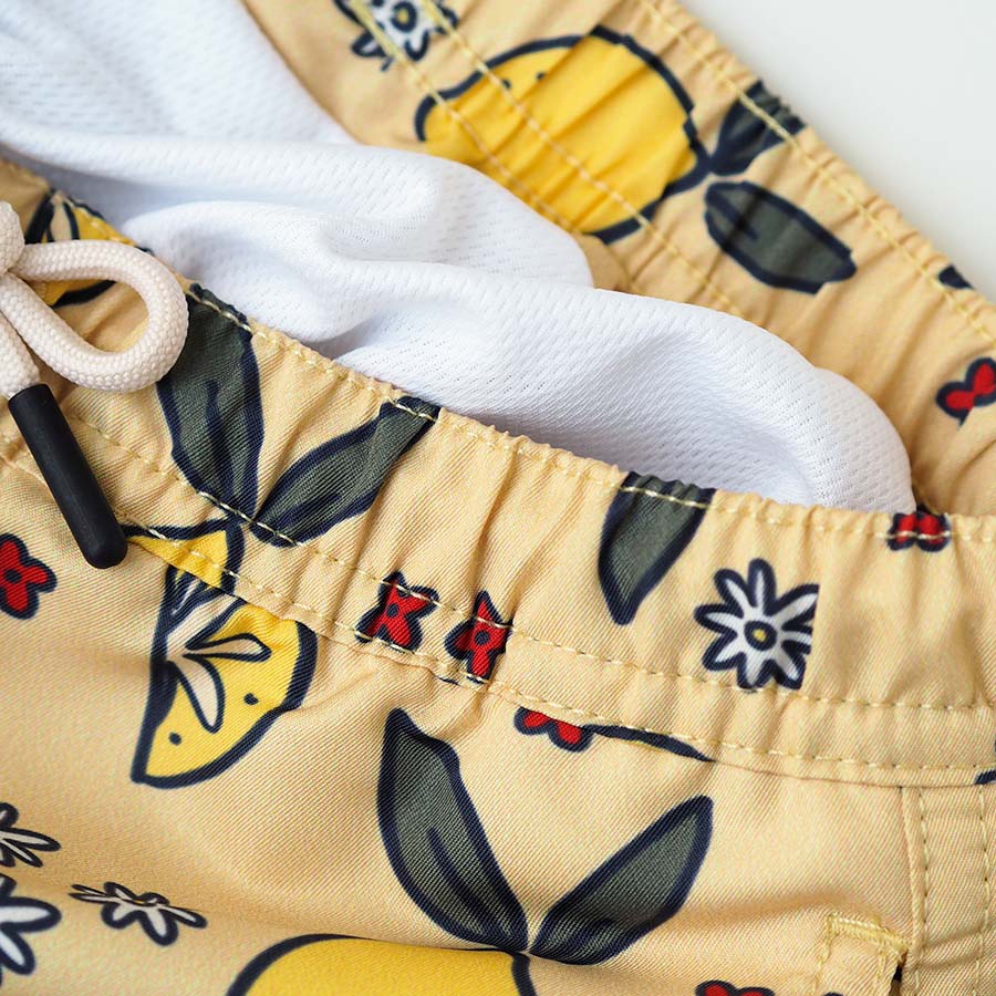 Men UV Swim Short Amalfi - lemons