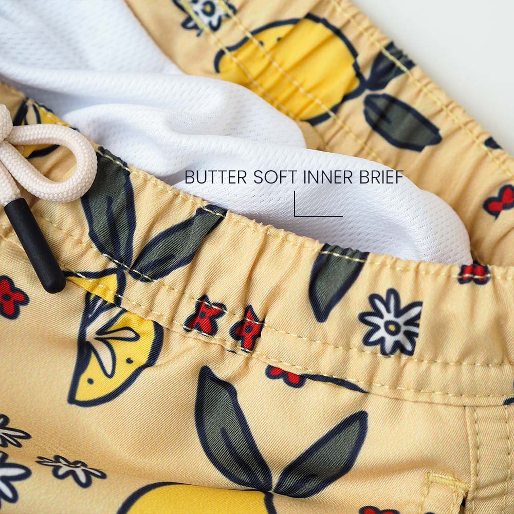 Boy UV Swim Short Amalfi - lemons