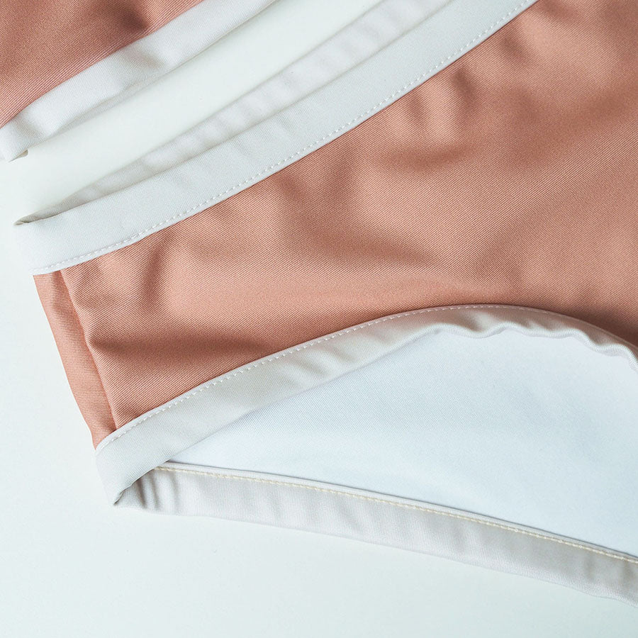 Girl UV Two-piece Swimsuit Coco Palm Springs - peach blush