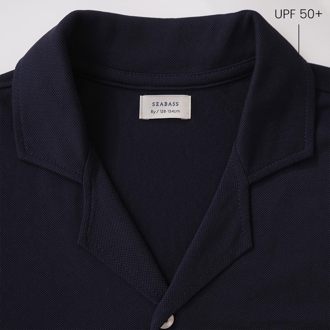 Boy UV Camp Shirt Navy Blue