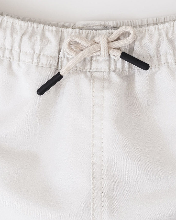 Boys UV Swim Short Pearl White - solid