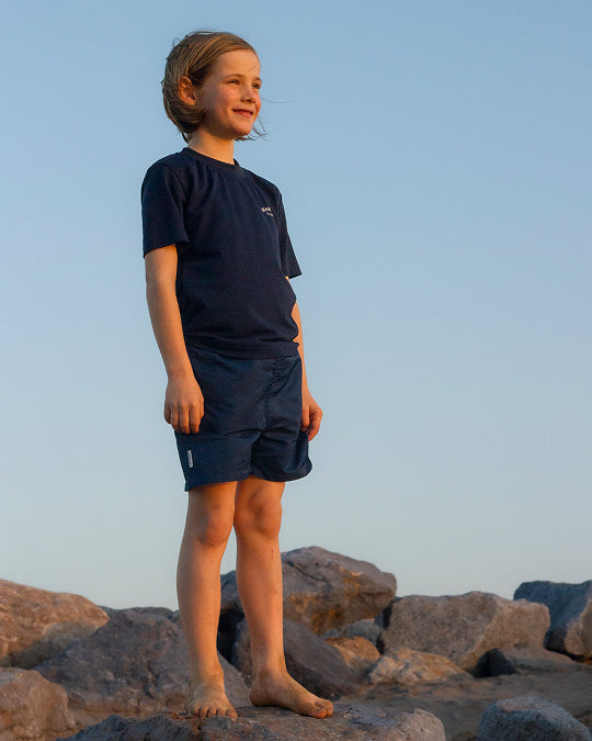 Boy UV Swim Shorts Ferran Navy Blue