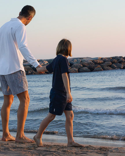 Boy UV Swim Shorts Ferran Navy Blue