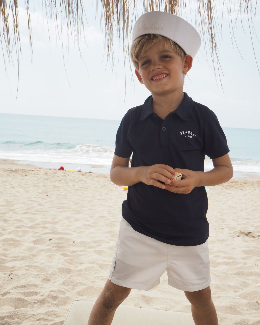 Kids UV Polo Shirt Navy