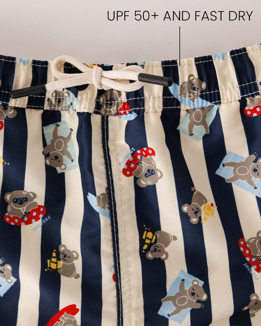 Men UV Swim Short Sydney - koala stripes