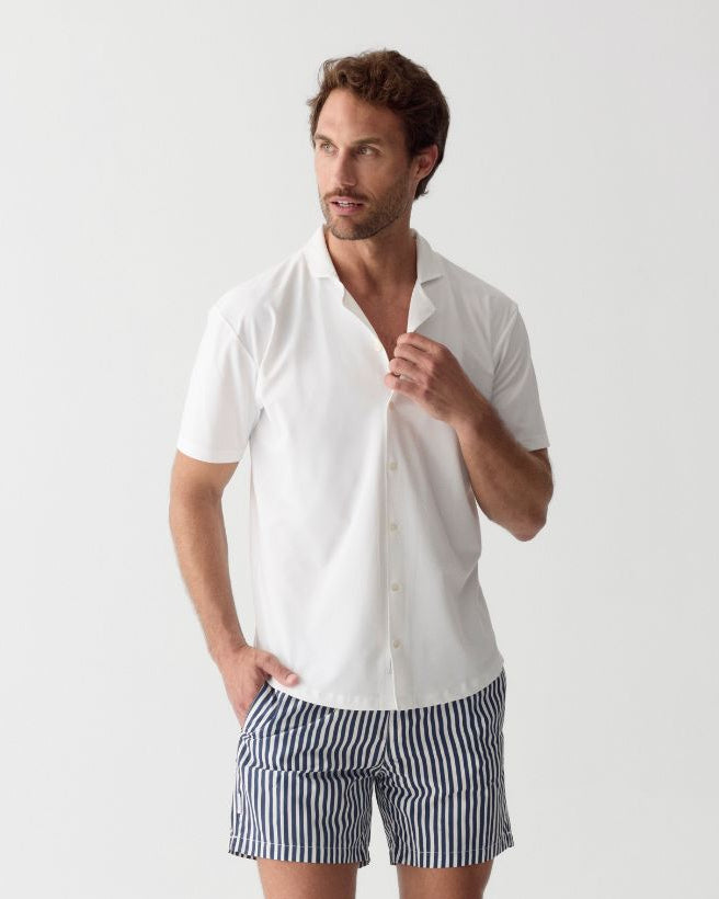 Men UV Camp Shirt Bond White