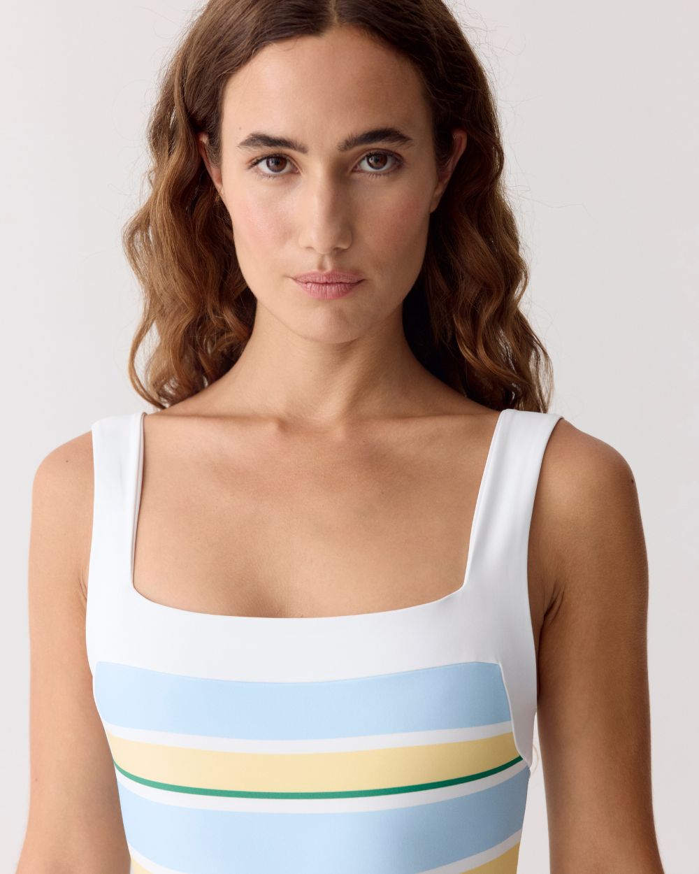 Women UV Swimsuit Elle Capri Stripe