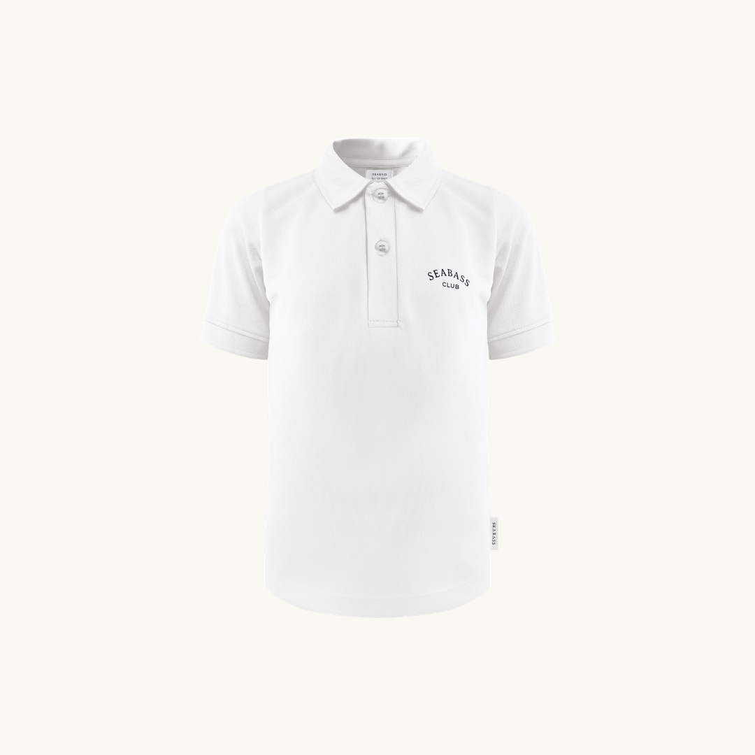 Kids UV Polo Shirt White