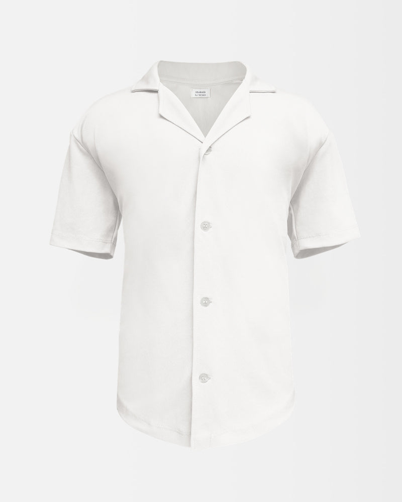 Boy UV Marina Camp Shirt White