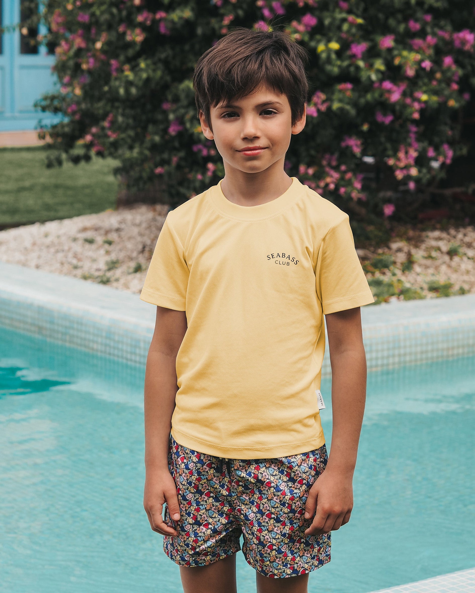 Boys UV Swim Short Valencia - multicolor flowers