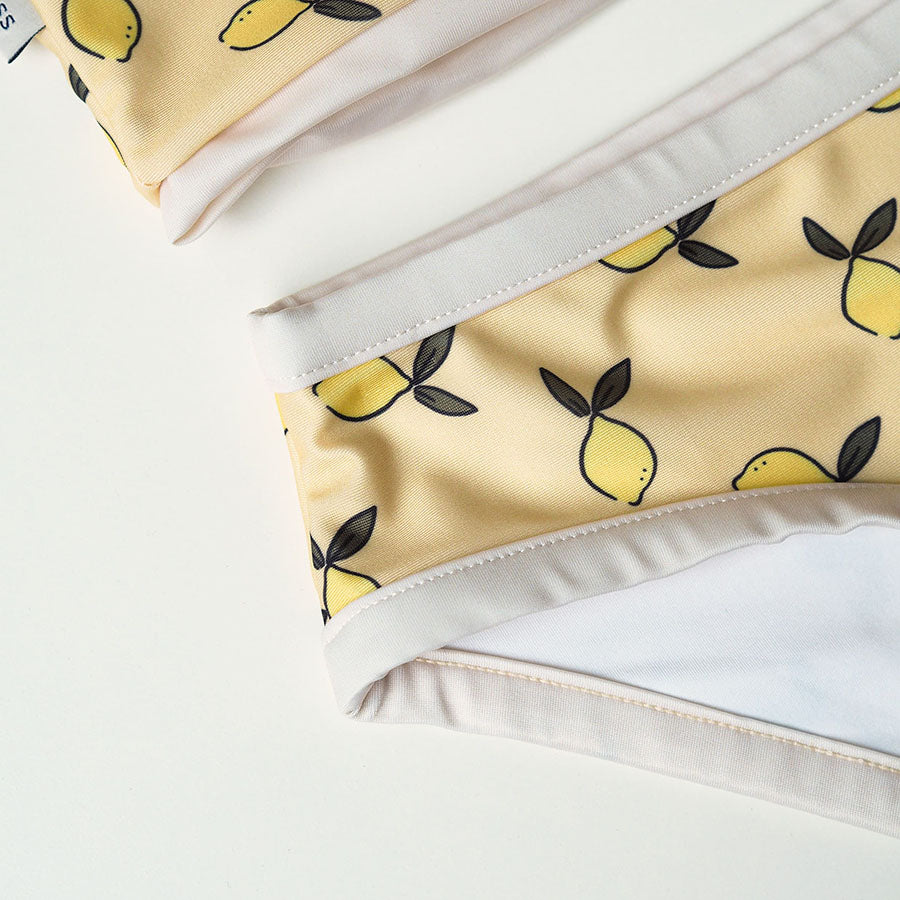 Girl UV Two-piece Swimsuit Coco Capri - lemons