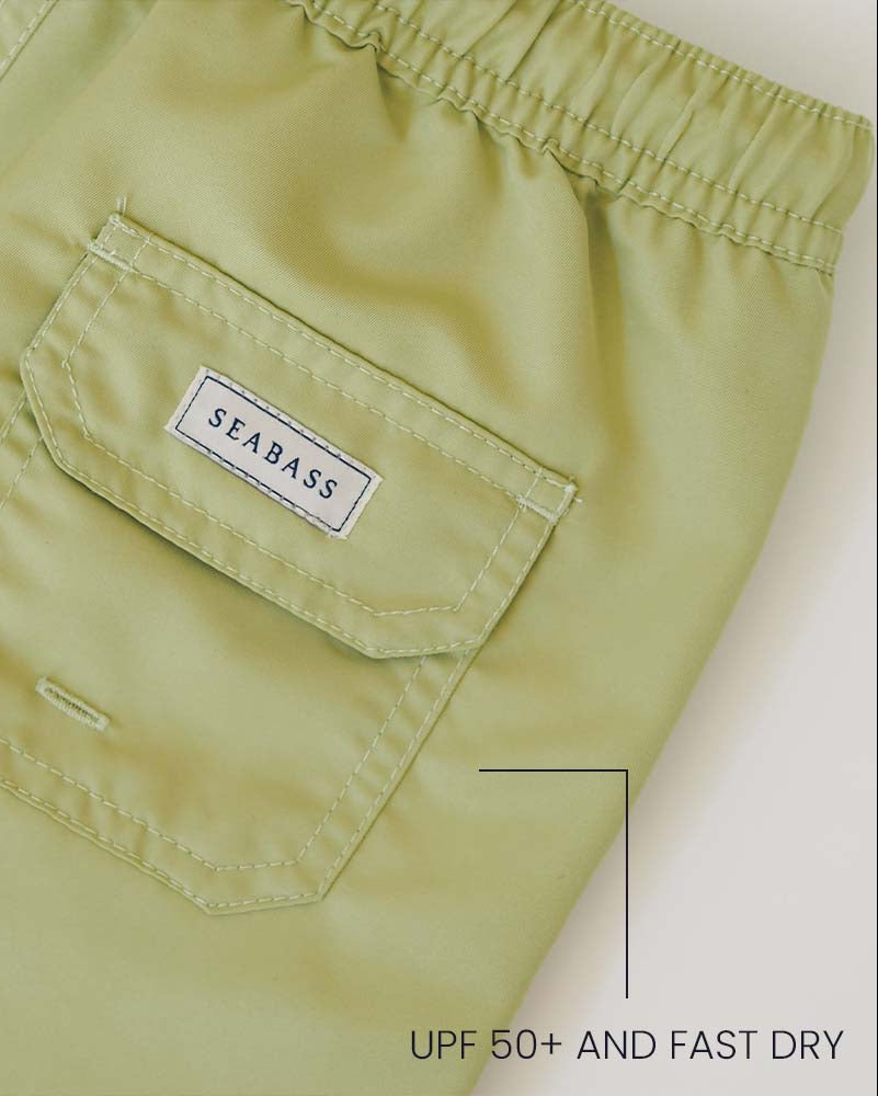 Boy UV Swim Short Pistachio Green - solid