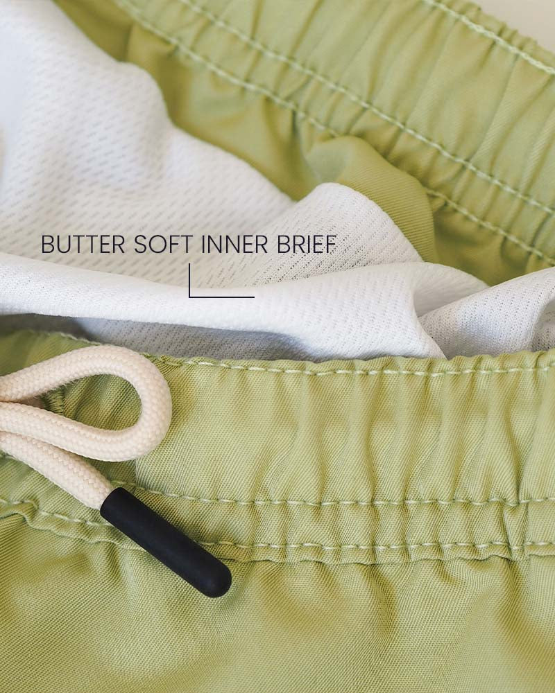 Boy UV Swim Short Pistachio Green - solid