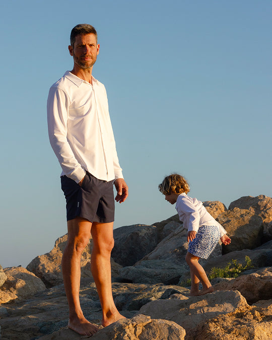 Men UV Marina Classic Shirt White